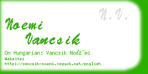 noemi vancsik business card